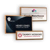 Branded Promotional REAL WOOD FRAMED NAME BADGE Badge From Concept Incentives.