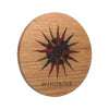 Branded Promotional REAL WOOD COASTER with Cork Backing Coaster From Concept Incentives.