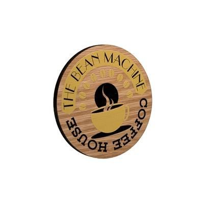 Branded Promotional OAK FACED PLY WOOD COASTER STANDARD Coaster From Concept Incentives.