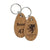 Branded Promotional REAL WOOD KEYRING - SINGLE SIDED Keyring From Concept Incentives.