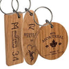 Branded Promotional REAL WOOD KEYRING LARGE Keyring From Concept Incentives.