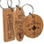 Branded Promotional REAL WOOD KEYRING LARGE Keyring From Concept Incentives.