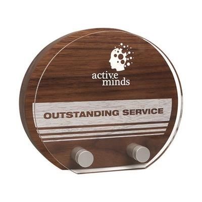 Branded Promotional REAL WOOD SUNRISE AWARD with Acrylic Front Award From Concept Incentives.