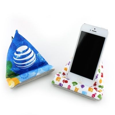 Branded Promotional TODDY WEDGE MOBILE PHONE SCREEN CLEANER Mobile Phone Stand From Concept Incentives.