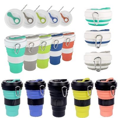 Branded Promotional COLLAPSIBLE SILICON CUP Sports Drink Bottle From Concept Incentives.