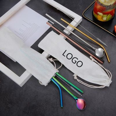 Branded Promotional METAL DRINK STRAW Drinking Straw From Concept Incentives.