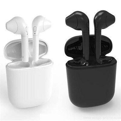 Branded Promotional i8 TWINS BLUETOOTH EARPHONES with Charger Box Earphones From Concept Incentives.