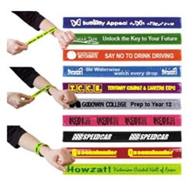 Branded Promotional REFLECTIVE SLAP WRAP WRIST BAND Wrist Band From Concept Incentives.