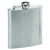 Branded Promotional 8OZ SILVER STAINLESS STEEL METAL HIP FLASK Hip Flask From Concept Incentives.