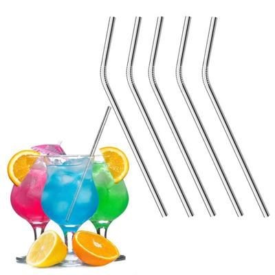 Branded Promotional BENT REUSABLE STAINLESS STEEL DRINKING STRAW Drinking Straw From Concept Incentives.