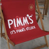 Branded Promotional PRINTED COTTON WIDE-BOY CHAIR Chair From Concept Incentives.