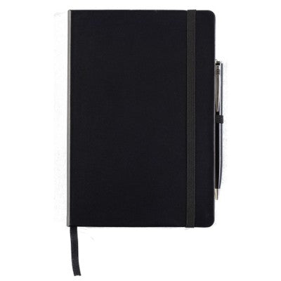 Branded Promotional HOUGHTON A5 CASEBOUND NOTE BOOK Note Pad From Concept Incentives.
