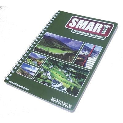 Branded Promotional BESPOKE A4 SPIRAL WIRO WIRE BOUND NOTE PAD BOOK Note Pad From Concept Incentives.