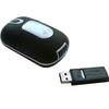 Branded Promotional CORDLESS OPTICAL MOUSE in Black & Silver Mouse From Concept Incentives.