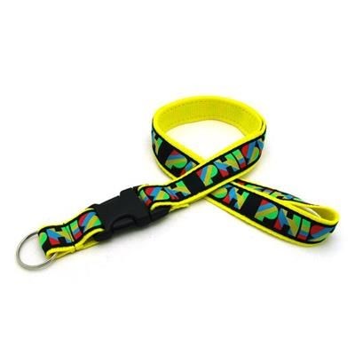 Branded Promotional 1 INCH WOVEN LANYARD with Detachable Buckle Lanyard From Concept Incentives.