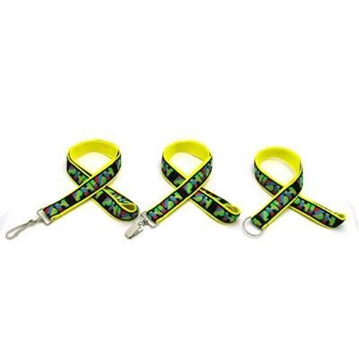 Branded Promotional 1 INCH WOVEN LANYARD with Bulldog Clip Lanyard From Concept Incentives.