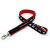 Branded Promotional 3 - 4 INCH WOVEN LANYARD with Deluxe Swivel Hook Lanyard From Concept Incentives.