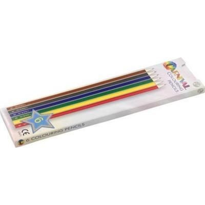 Branded Promotional CARNIVAL COLOURING PENCIL SET in Full Size Pack of 6 Pencil From Concept Incentives.