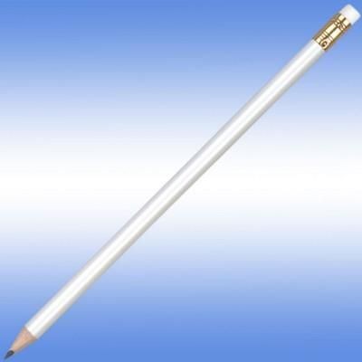 Branded Promotional ORO PENCIL in White Pencil From Concept Incentives.