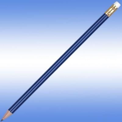 Branded Promotional ORO PENCIL in Reflex Blue Pencil From Concept Incentives.