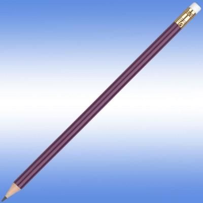 Branded Promotional ORO PENCIL in Purple Pencil From Concept Incentives.