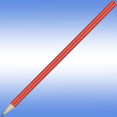 Branded Promotional HIBERNIA PENCIL in Red Pencil From Concept Incentives.