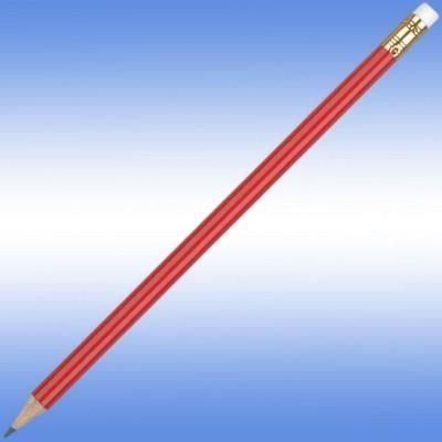Branded Promotional ORO PENCIL in Red Pencil From Concept Incentives.
