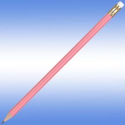 Branded Promotional ORO PENCIL in Pink Pencil From Concept Incentives.