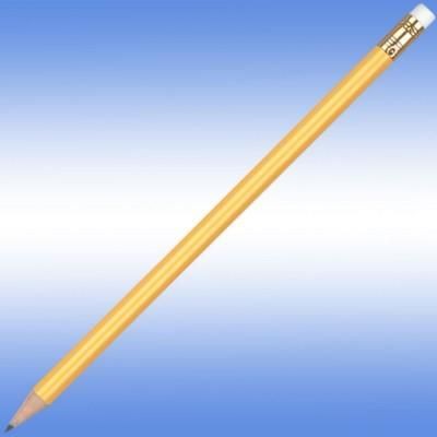 Branded Promotional ORO PENCIL in Yellow Pencil From Concept Incentives.