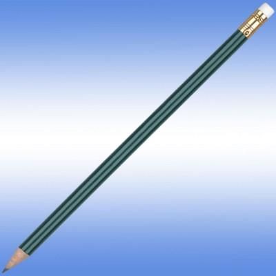 Branded Promotional ORO PENCIL in Green Pencil From Concept Incentives.