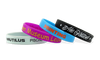 Branded Promotional CUSTOM SILICON WRISTBAND 1-COLOUR PRINTED Small Wrist Band From Concept Incentives.