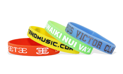 Branded Promotional CUSTOM SILICON WRISTBAND INK FILL DEBOSSED Large Wrist Band From Concept Incentives.