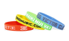 Branded Promotional CUSTOM SILICON WRISTBAND INK FILL DEBOSSED Small Wrist Band From Concept Incentives.