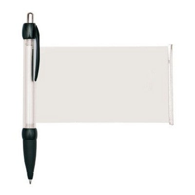 Branded Promotional BANNER MESSAGE PEN in Black Pen From Concept Incentives.