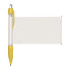 Branded Promotional BANNER MESSAGE PEN in Yellow Pen From Concept Incentives.