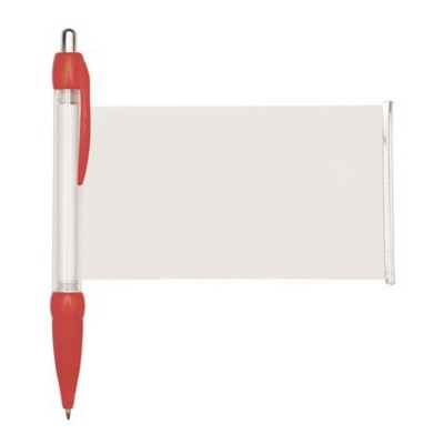 Branded Promotional BANNER MESSAGE PEN in Red Pen From Concept Incentives.