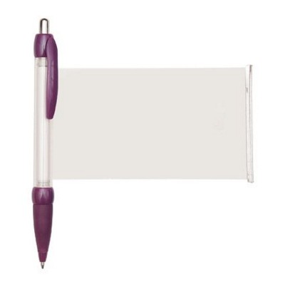 Branded Promotional BANNER MESSAGE PEN in Purple Pen From Concept Incentives.