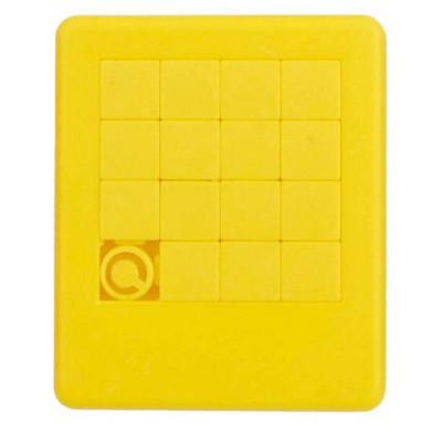 Branded Promotional SLIDING PUZZLE GAME in Yellow Puzzle From Concept Incentives.