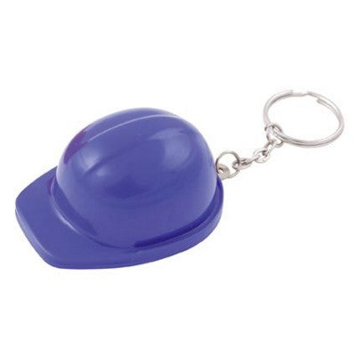 Branded Promotional HARD HAT BOTTLE OPENER AND KEYRING CHAIN in Dark Blue Bottle Opener From Concept Incentives.