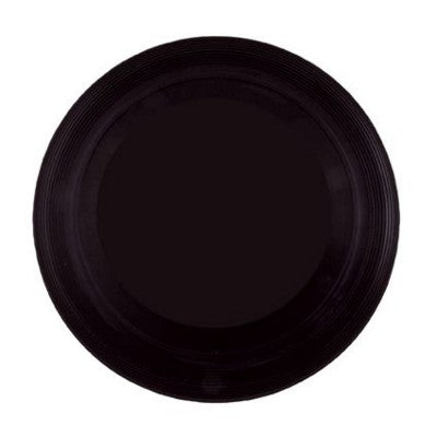 Branded Promotional PLASTIC FRISBEE in Black Frisbee From Concept Incentives.