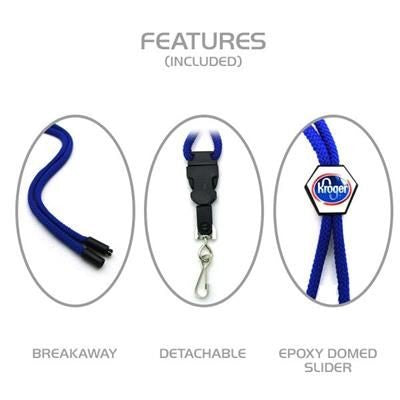 Branded Promotional EXTREME CORD LANYARD with Epoxy Dome Rope Cord Lanyard From Concept Incentives.