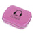 Branded Promotional RECTANGULAR MINTS TIN in Dark Pink Mints From Concept Incentives.