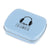 Branded Promotional RECTANGULAR MINTS TIN in Light Blue Mints From Concept Incentives.