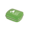 Branded Promotional MICRO RECTANGULAR MINTS TIN in Green Mints From Concept Incentives.