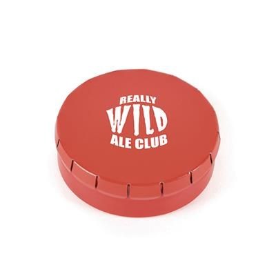 Branded Promotional CLIC CLAC MINTS TIN in Red Mints From Concept Incentives.