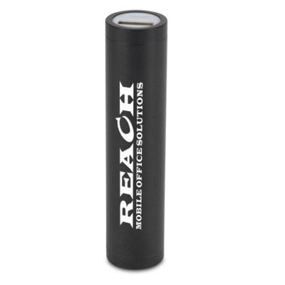 Branded Promotional STANDARD CYLINDER POWER BANK Charger From Concept Incentives.