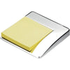 Branded Promotional EXECUTIVE SILVER PLATED METAL DESK POST-IT NOTE HOLDER in Silver Note Pad From Concept Incentives.