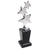 Branded Promotional TRIPLE STAR AWARD TROPHY AWARD in Silver Chrome Plated Silver Finish Award From Concept Incentives.