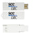 Branded Promotional SLIDING USB FLASH DRIVE MEMORY STICK in White Memory Stick USB From Concept Incentives.