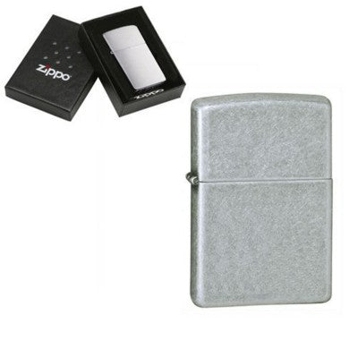 Branded Promotional GENUINE ZIPPO LIGHTER in Antique Silver Plated Metal Lighter From Concept Incentives.